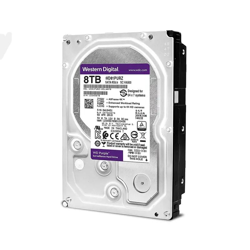 (امکان خرید اقساطی)هارد دیسک اینترنال 8 ترابایت بنفش  Western Digital Purple gallery1