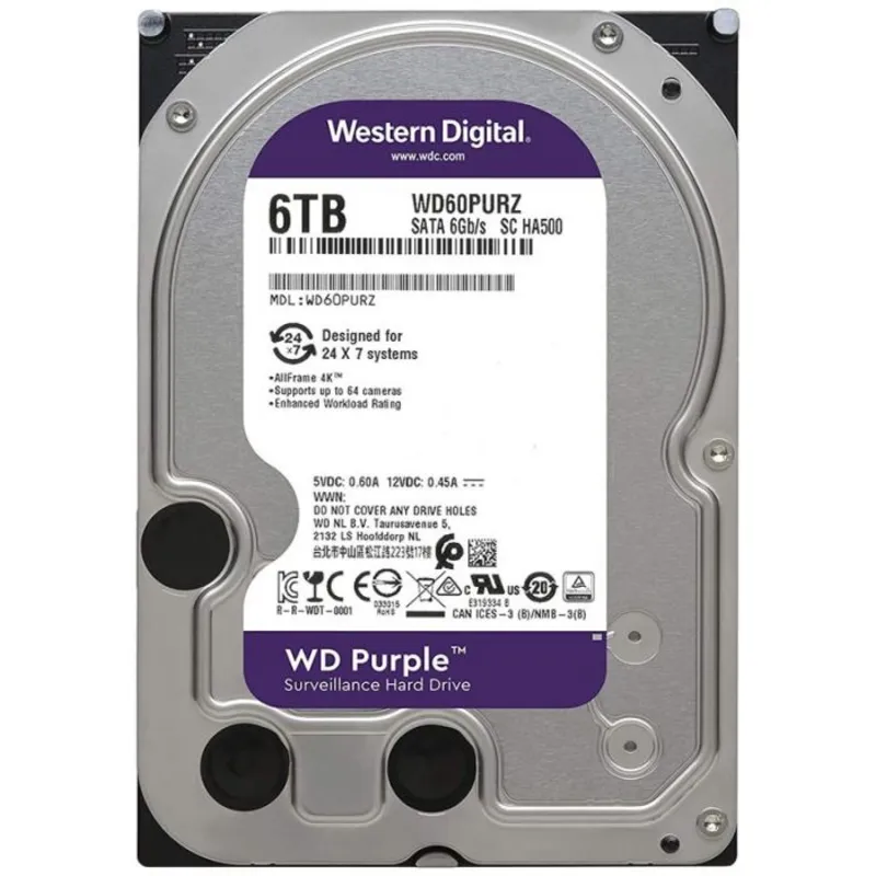 ((امکان خرید اقساطی))هارد اینترنال وسترن دیجیتال Purple WD60PURZ ظرفیت 6 ترابایت gallery0