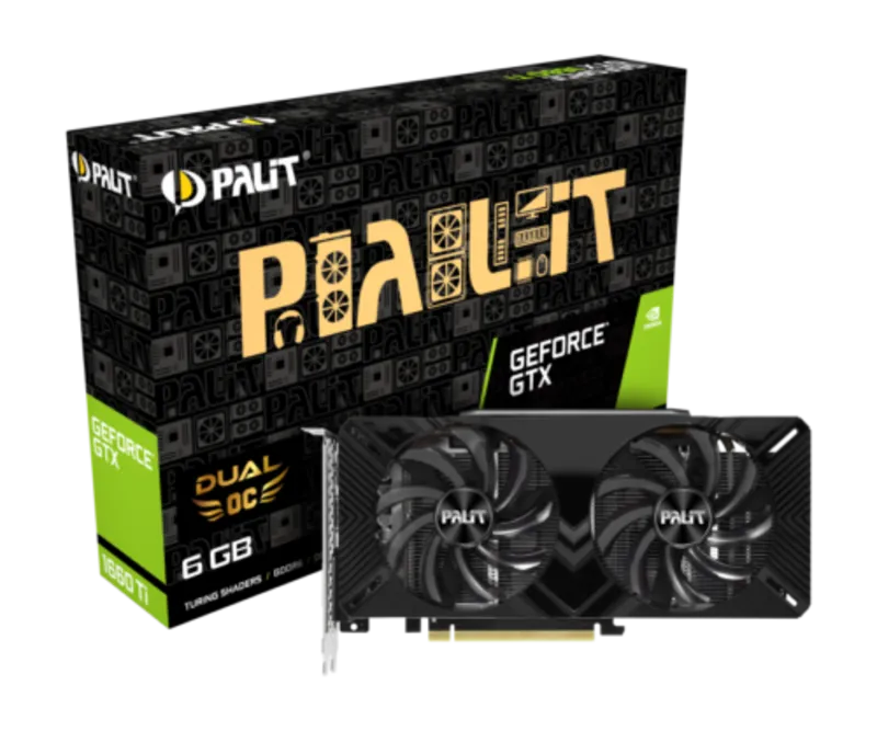 ((امکان پرداخت اقساطی)) VGA PALIT DUAL OC GeForce GTX 1660ti 6GB GDDR6 کارت گرافیک پالیت 1660ti gallery0