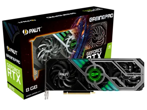 کارت گرافیک پلیت مدل((امکان خرید اقساطی))بلبرینگی GeForce RTX 3070 GamingPro حافظه 8 گیگابایت